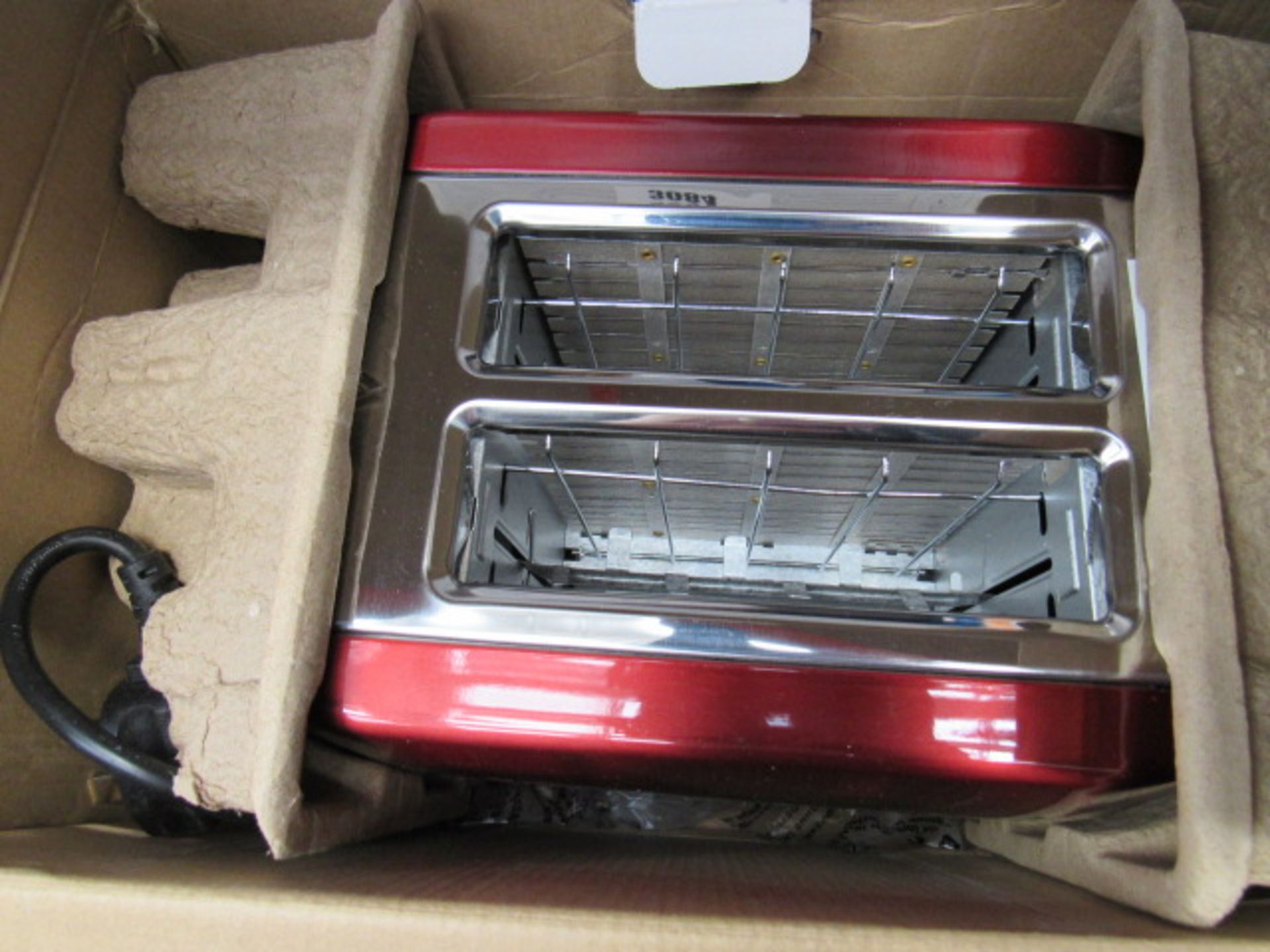 65 Morphy Richards 2 slice toaster in red - Image 2 of 2