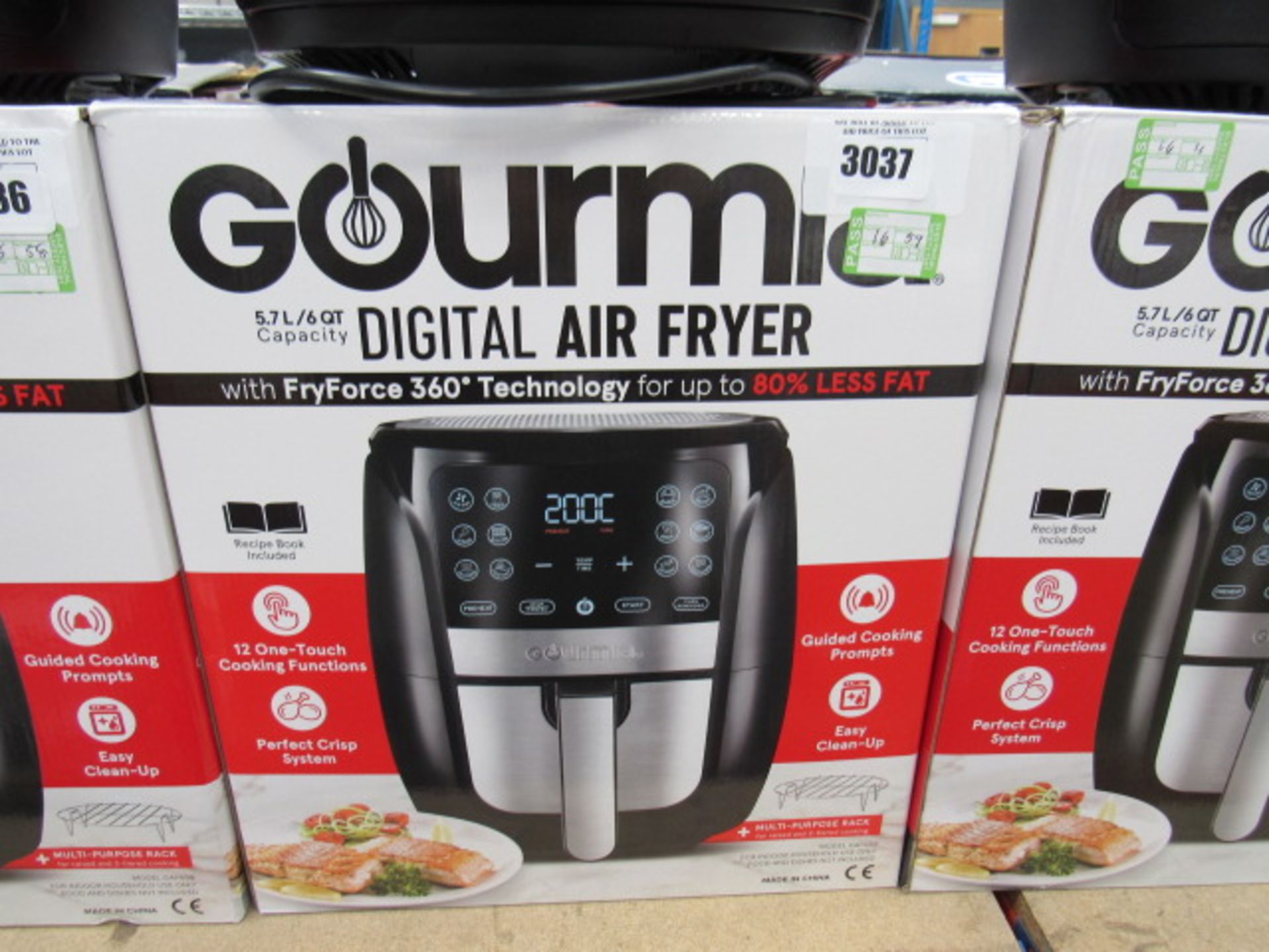 (TN59) Gourmet 5.7ltr digital air fryer, with box