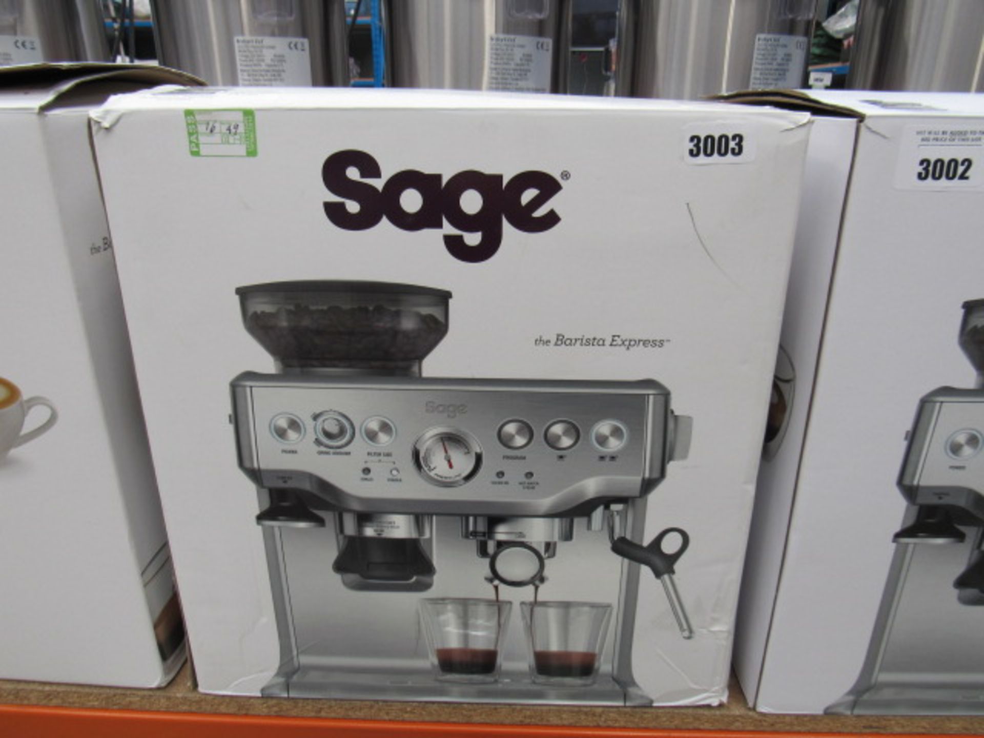 (TN49) Sage Barista Express coffee machine, with box