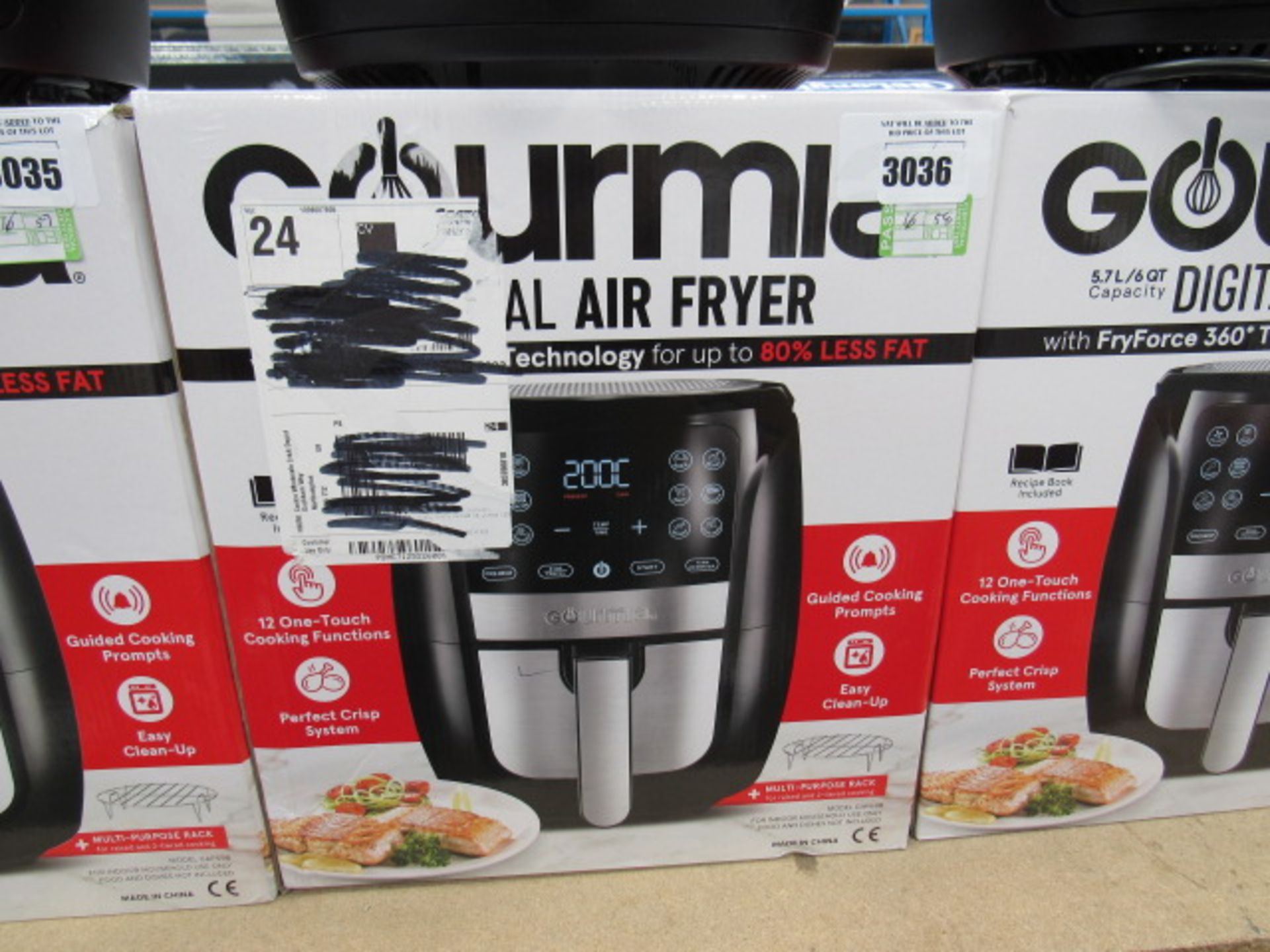 (TN58) Gourmet 5.7ltr digital air fryer, with box