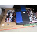 2 boxes and 2 bags containing DVD's and CD's