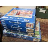 Stack of jigsaw puzzles