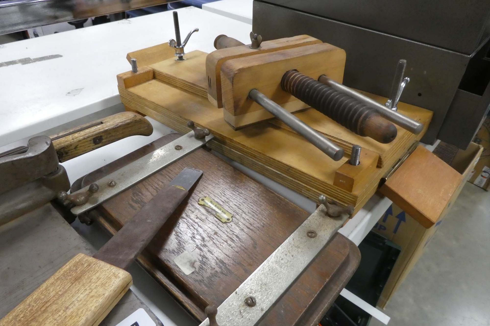 Book binders Plough, knife, 2 presses, Gestetner guillotine & Jaynay small Trimmer - Image 3 of 3