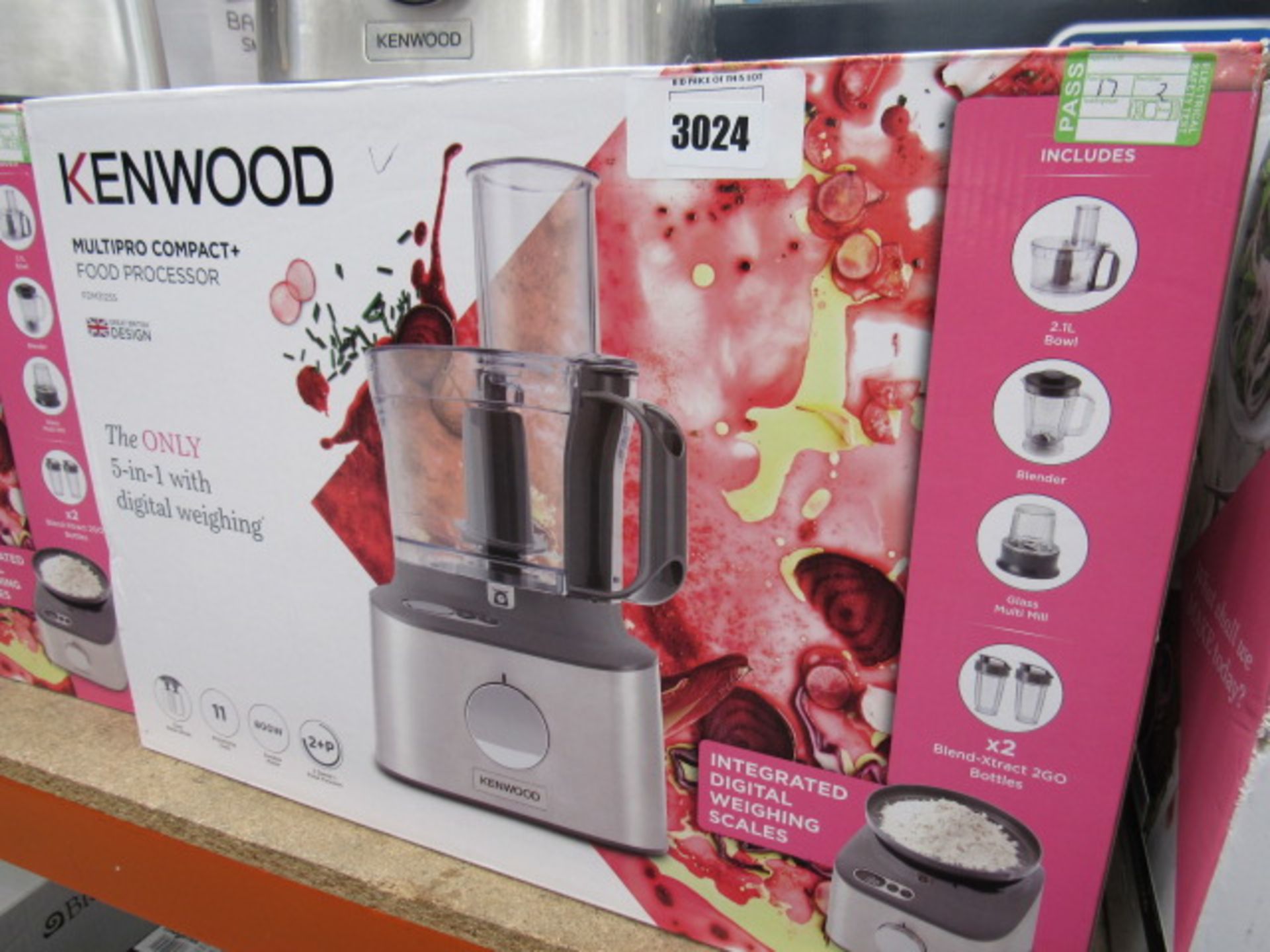 3 4 Kenwood multi pro compact plus food processor with box