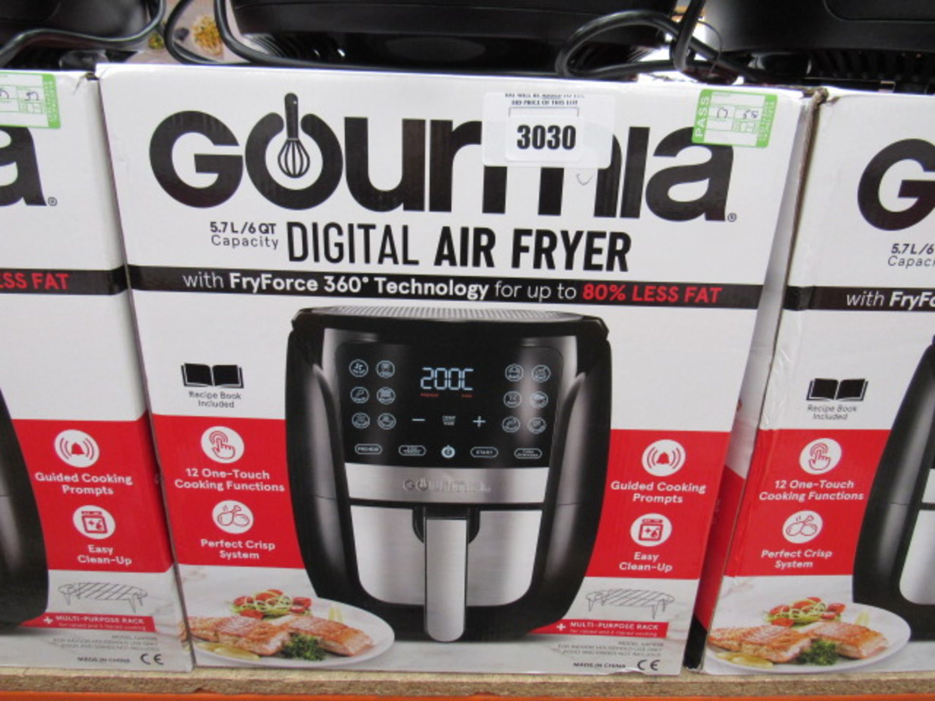 58 Gourmet 5.7L digital air fryer with box