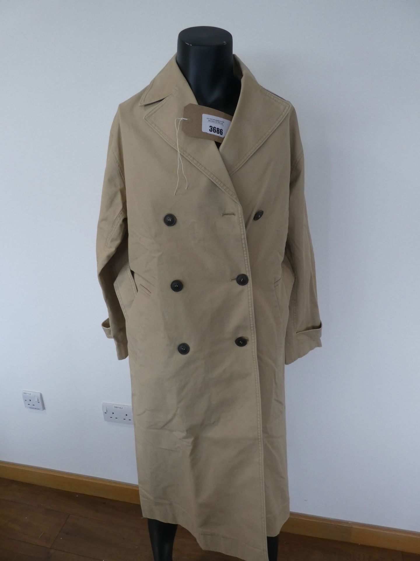 Stockholm Atelier & Other Stories trench jacket in beige size Small