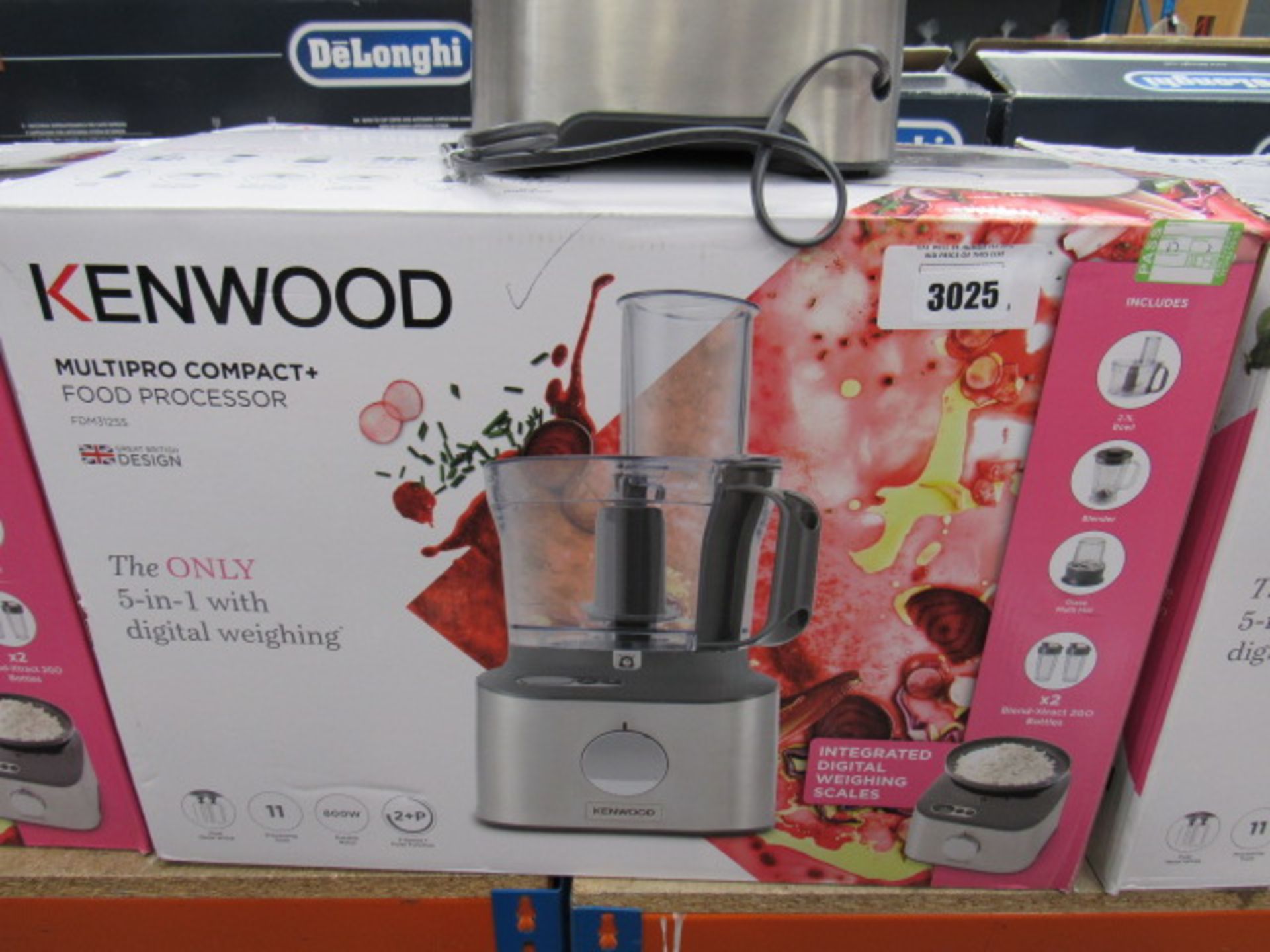 5 4 Kenwood multi pro compact plus food processor with box