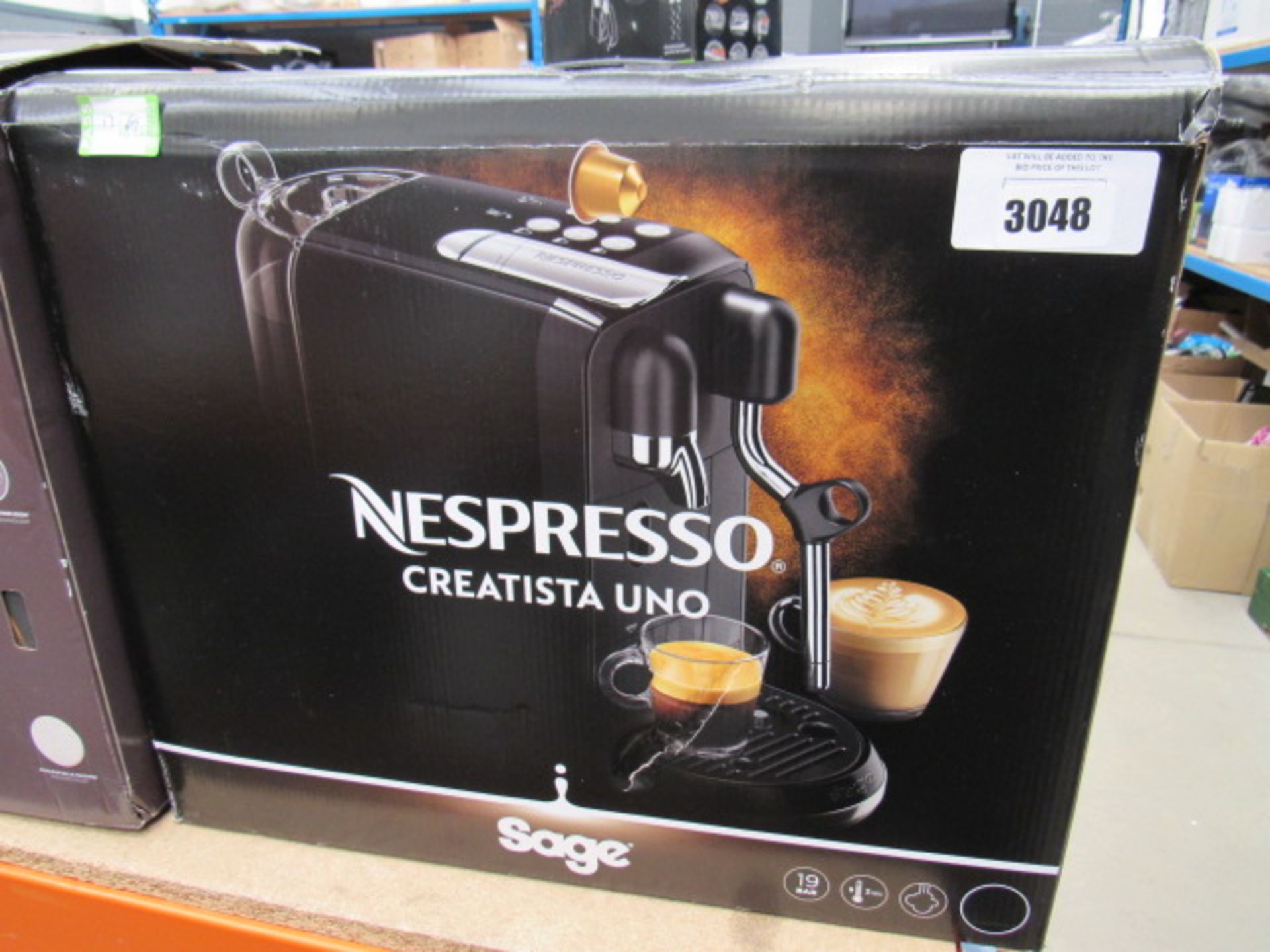 (TN64) Sage Nespresso coffee machine with box