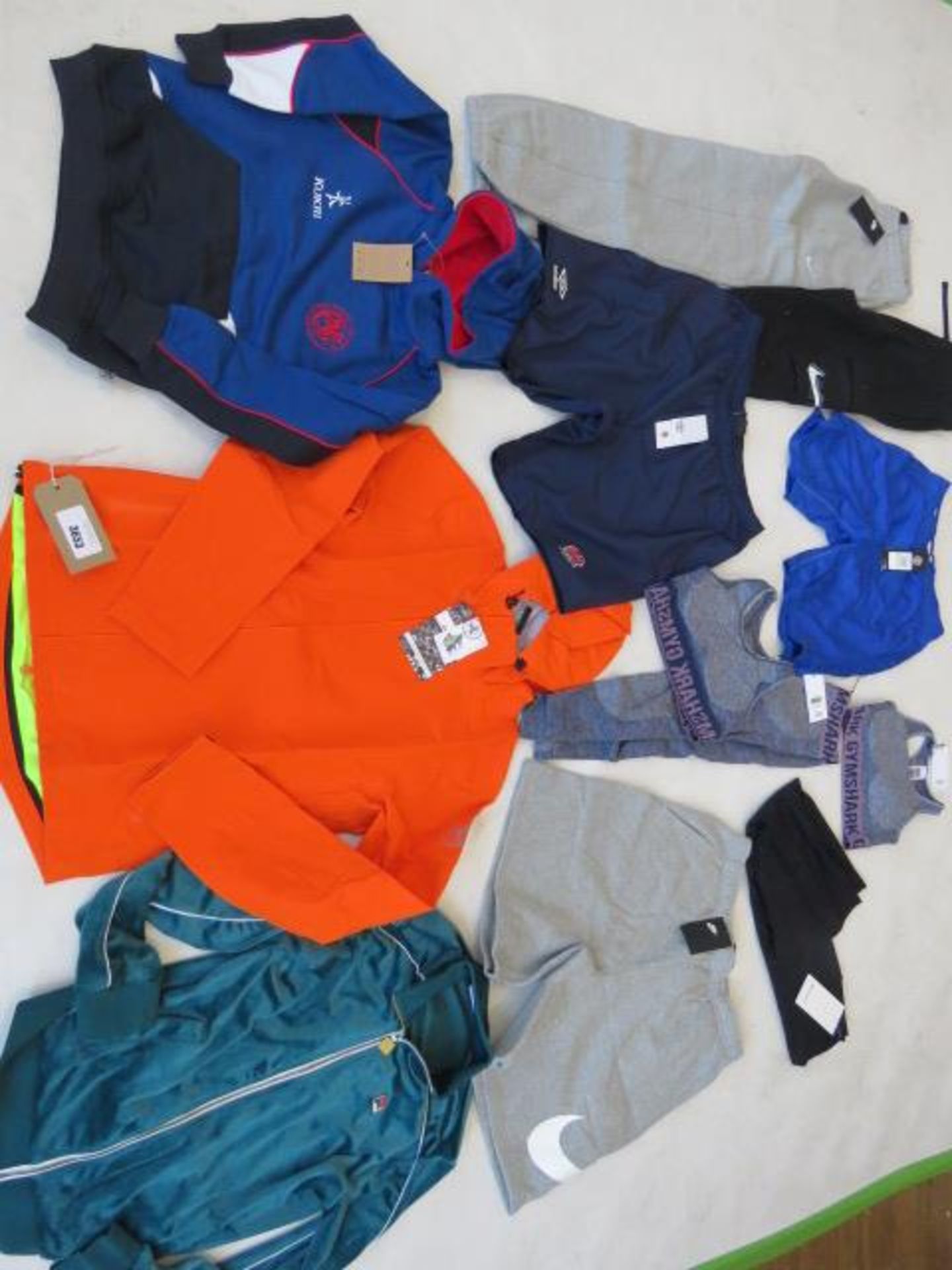 Selection of sportswear to include Nike, Fila, Umbro, etc