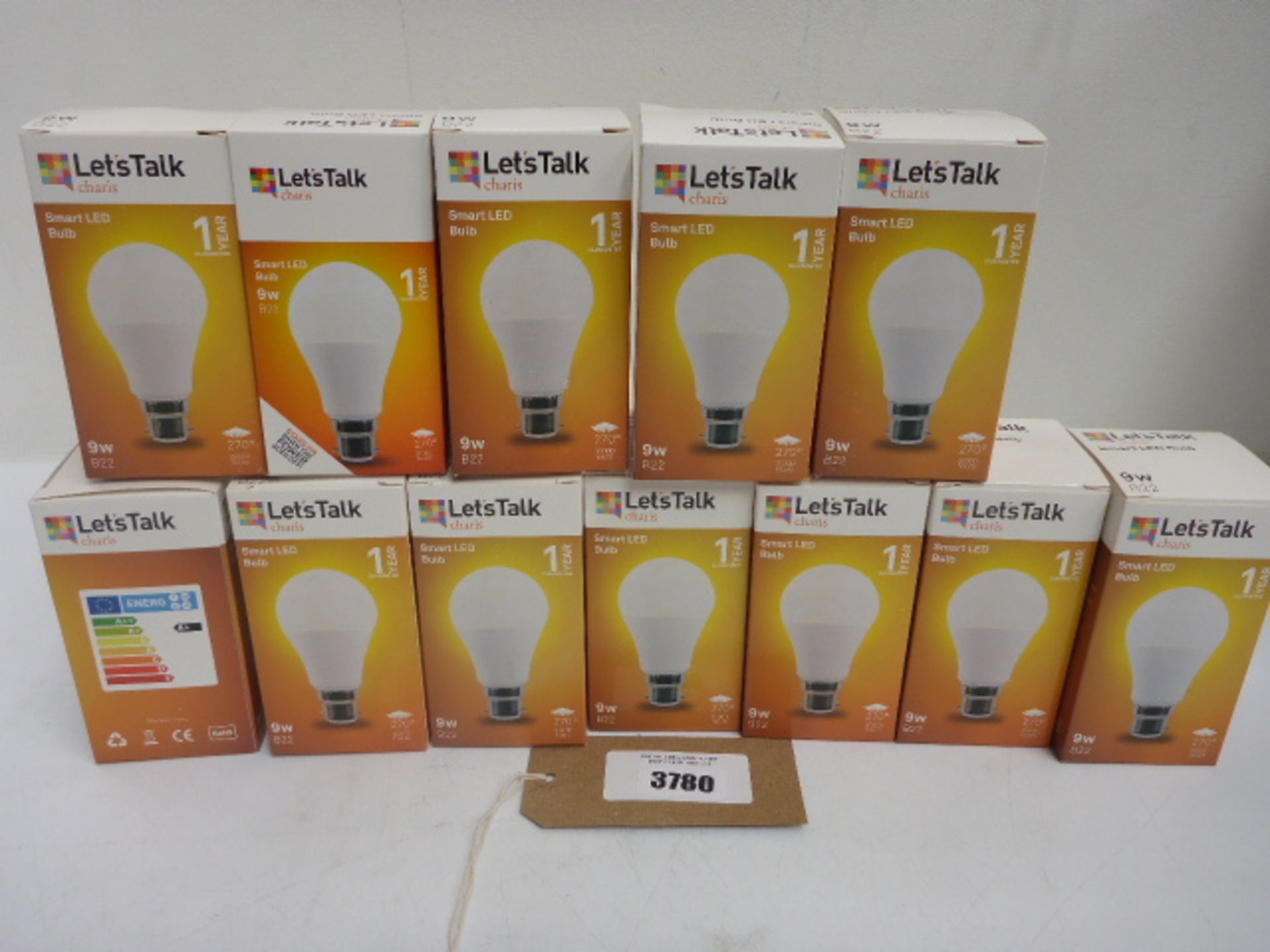 12 LED Let's Talk Charis Smart light bulbs