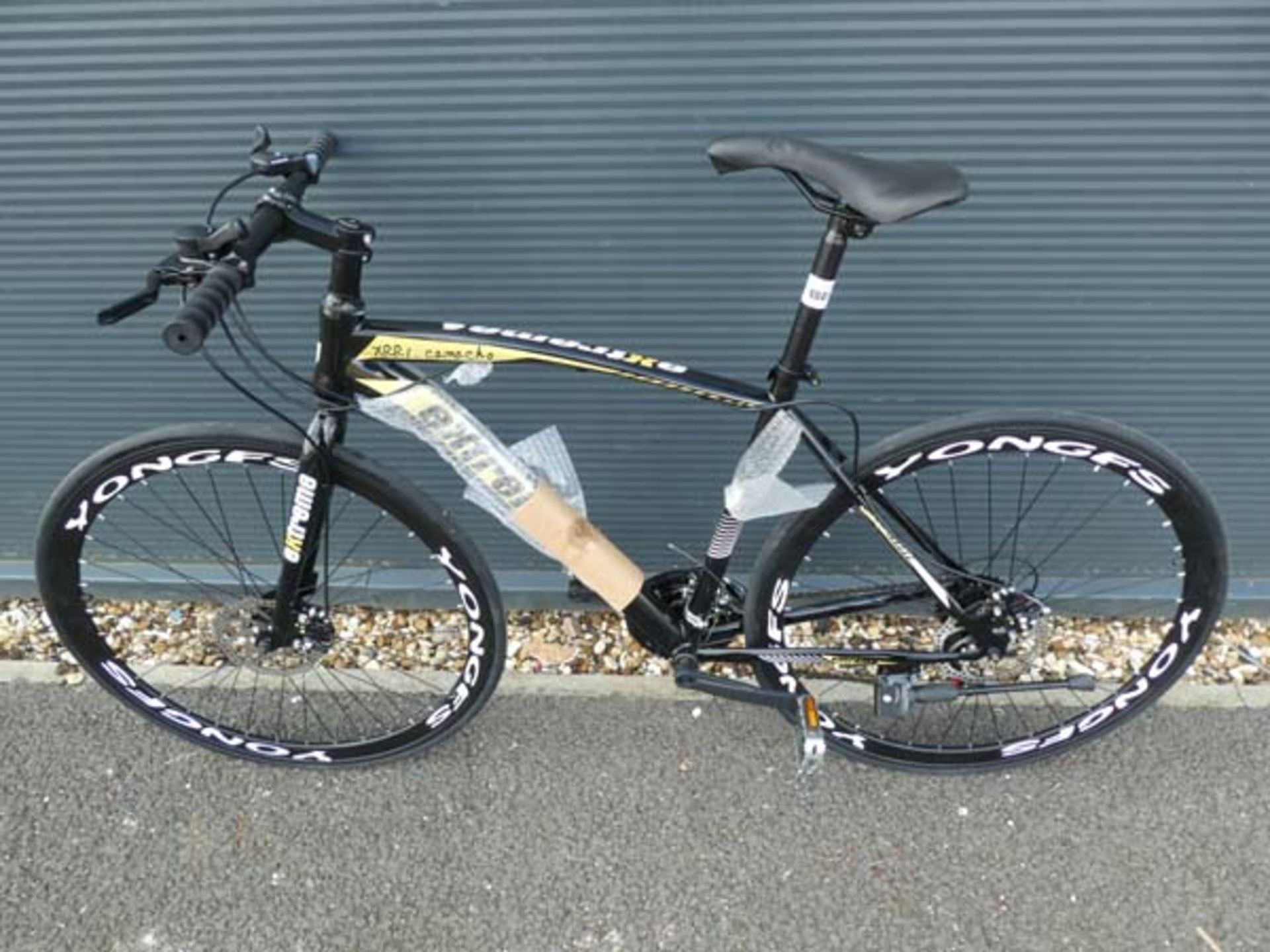 Black and yellow Extreme town bike