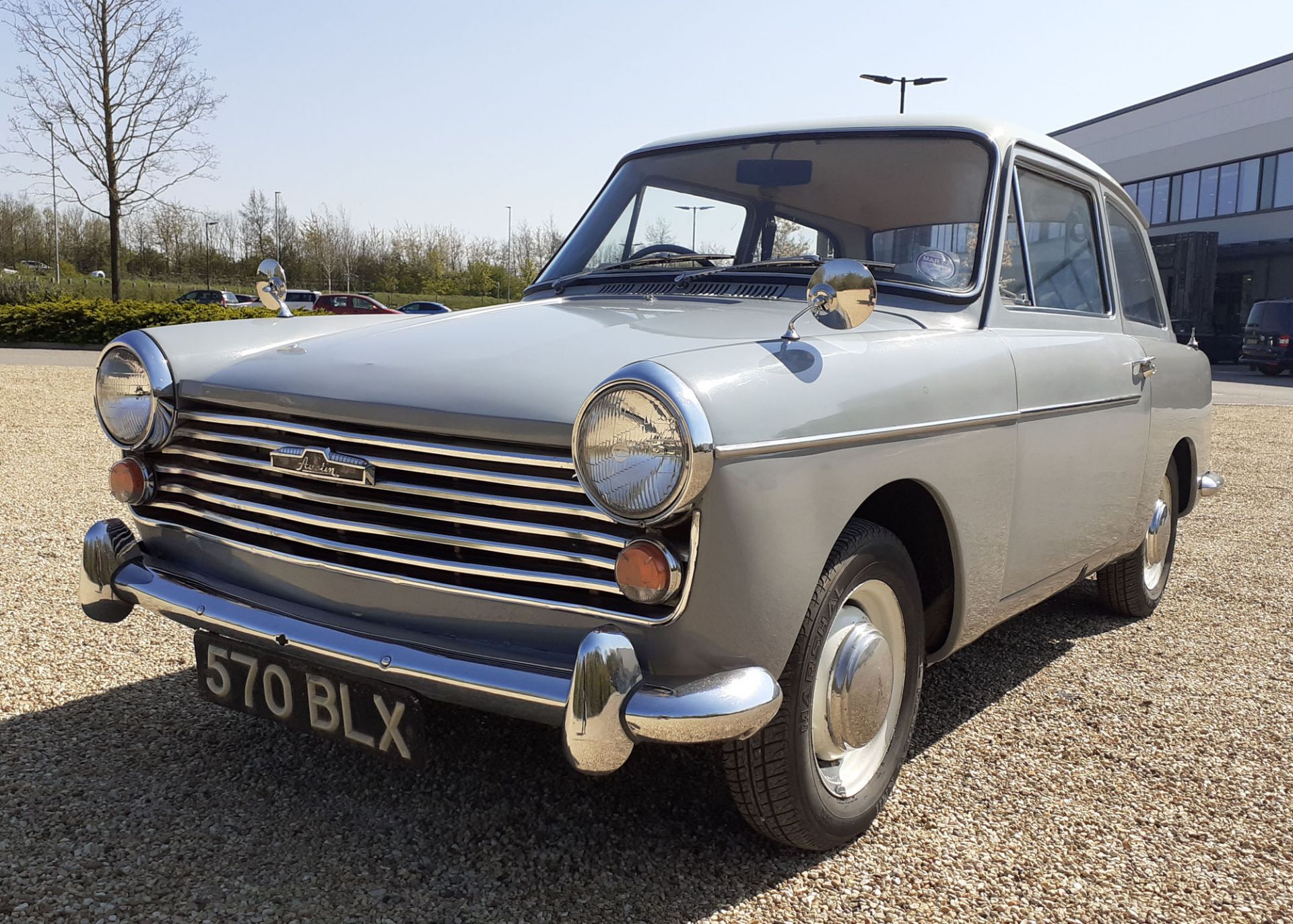 570 BLX (1962) Austin A40 Farina two door saloon in grey and white, Tax class as an Historic - Image 2 of 20