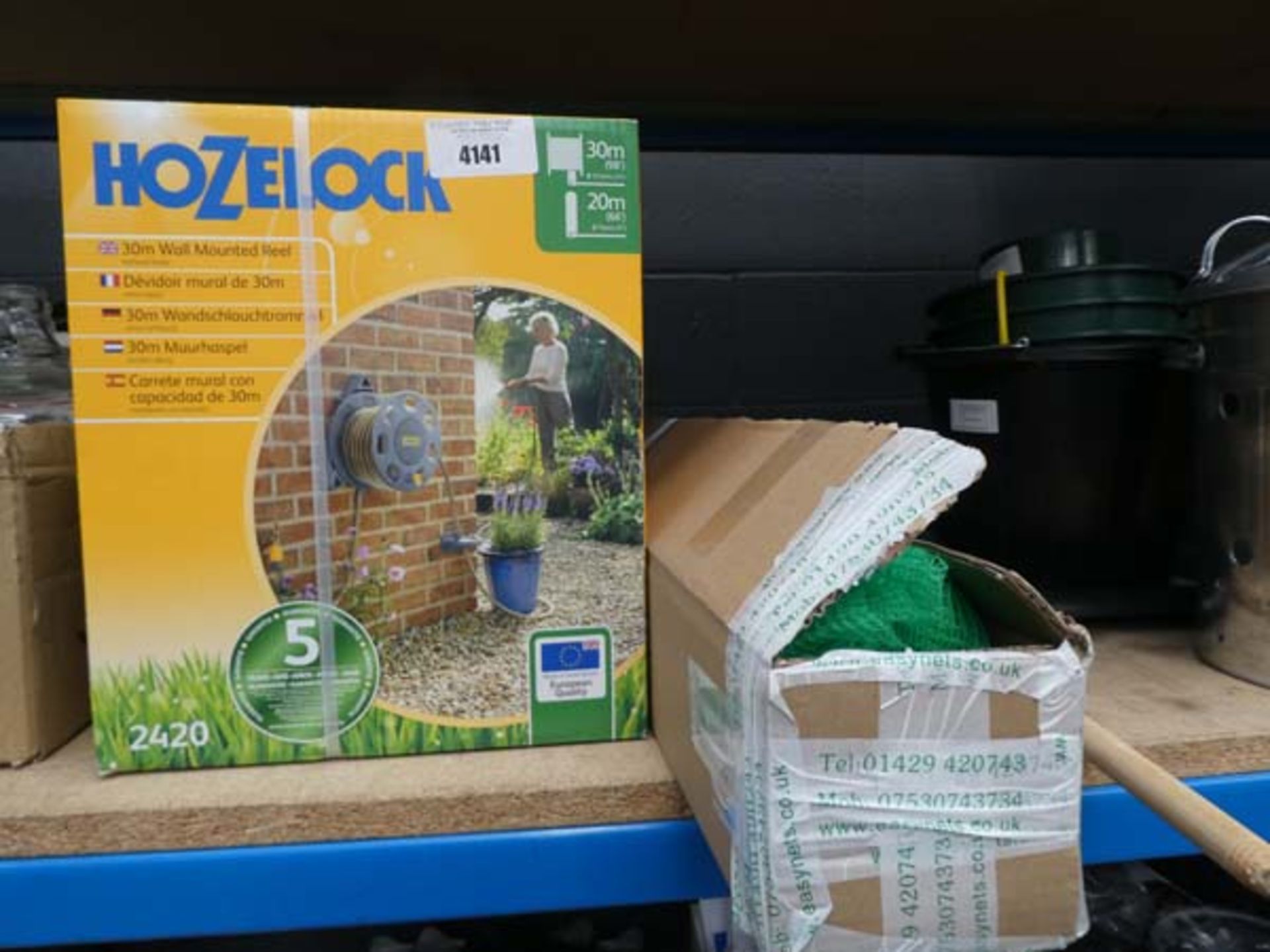 Hozelock hose reel and veg cage kit