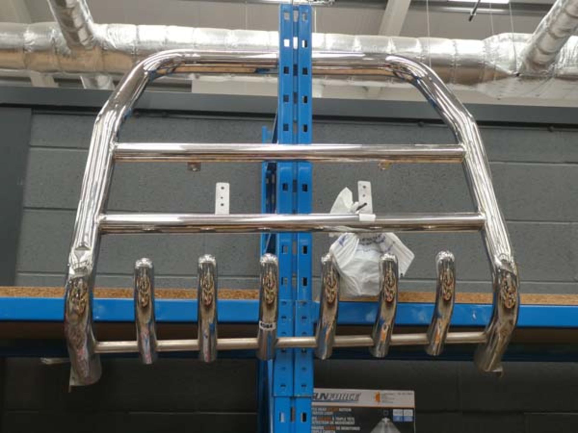 Ford Transit chrome front ball bar with universal fitting kit