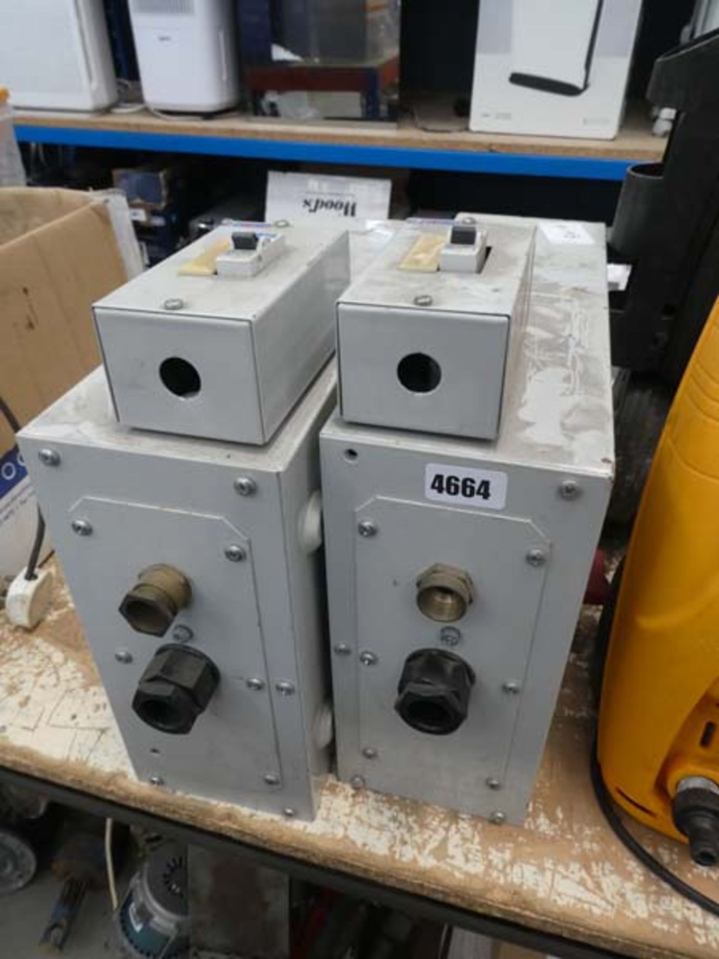 2 electric switch boxes