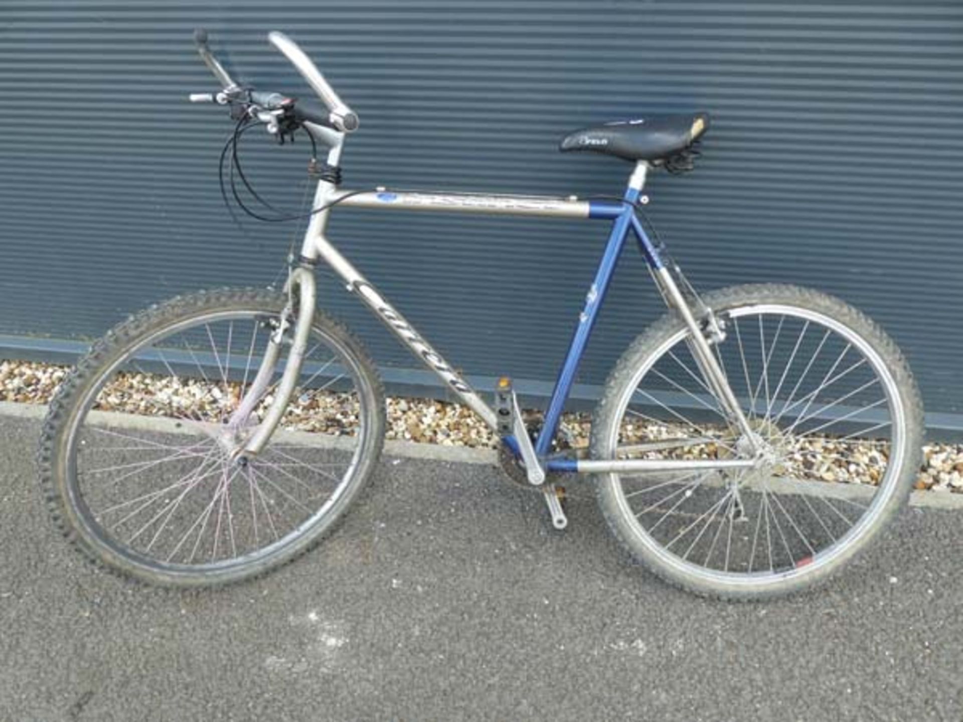 Carrera blue and grey mountain bike