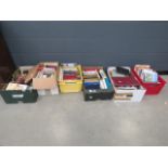 6 boxes containing a miscellaneous collection of local history books, biographies and novels