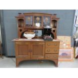 Commercial Arts & Crafts mirror back sideboard