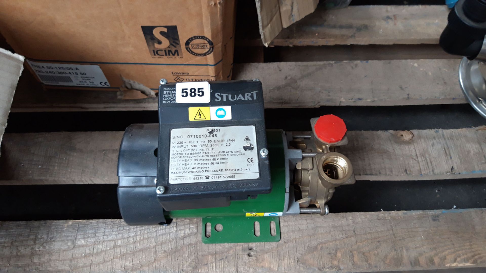 135(PUMP) - Stuart RG501 end pump (1ph)