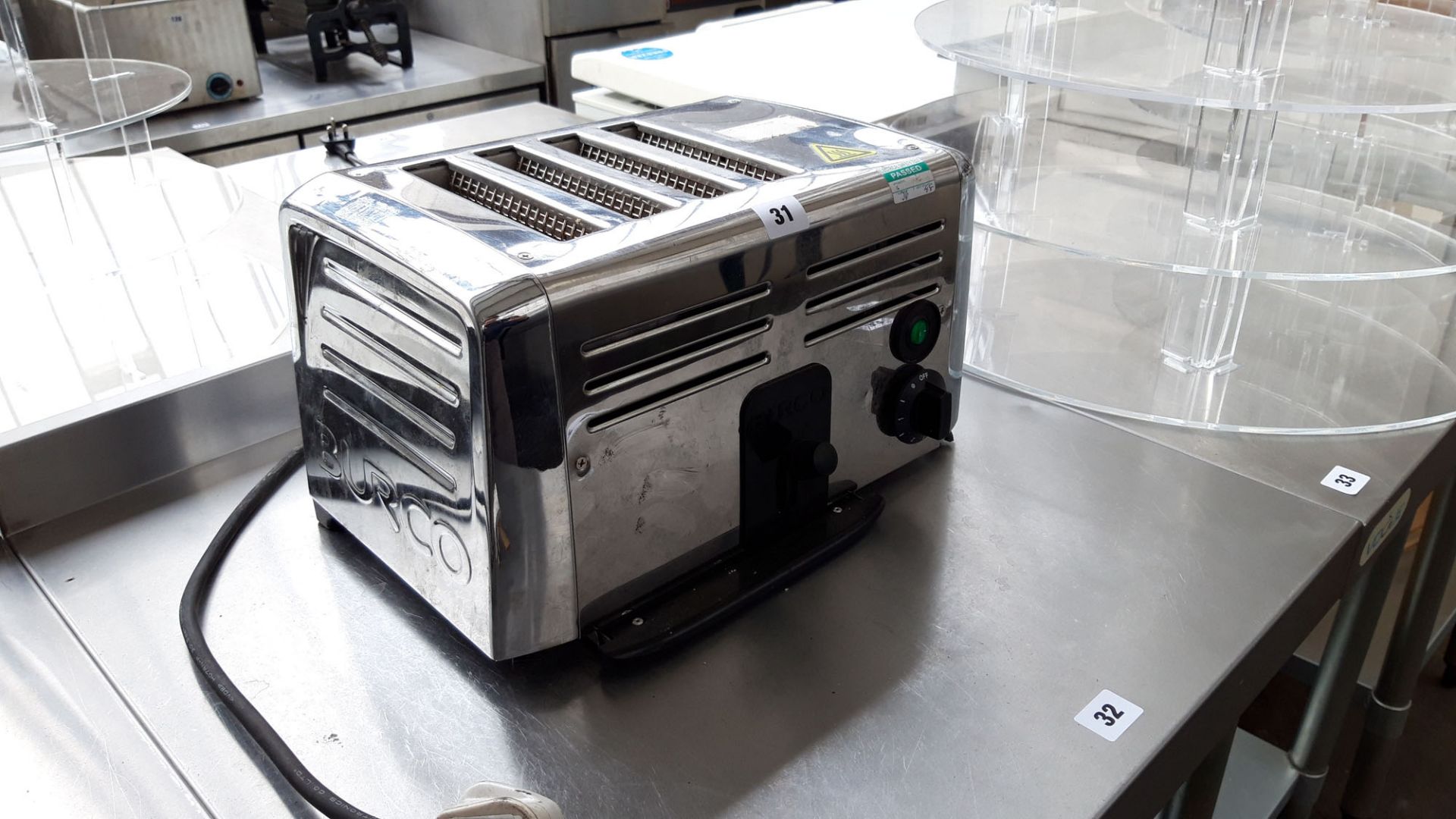 TN67 - Burco 4 slice toaster