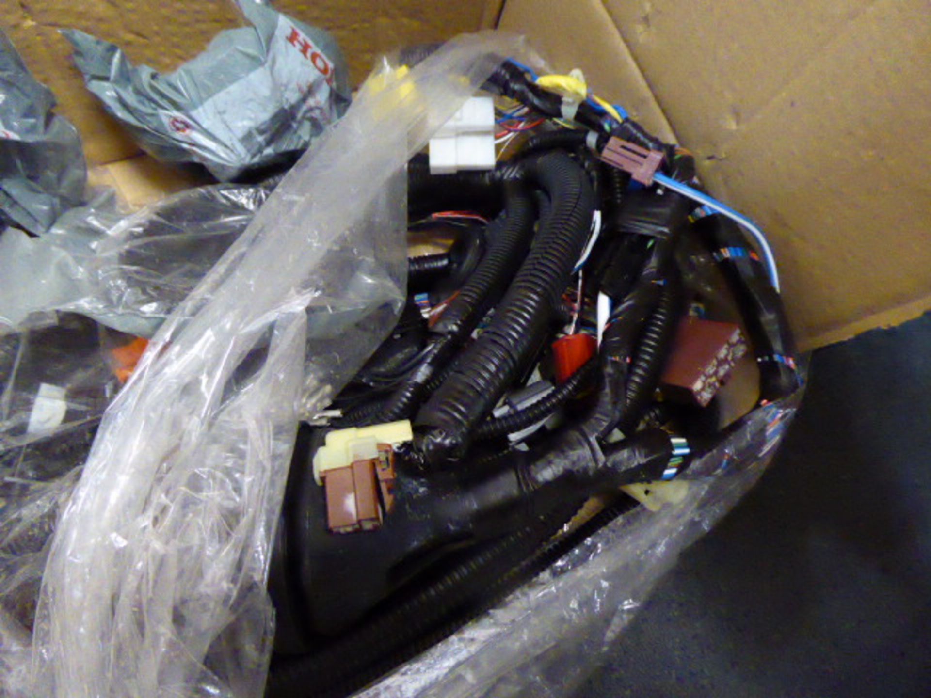 Box of assorted Honda genuine parts to include electrics and other - Image 2 of 3