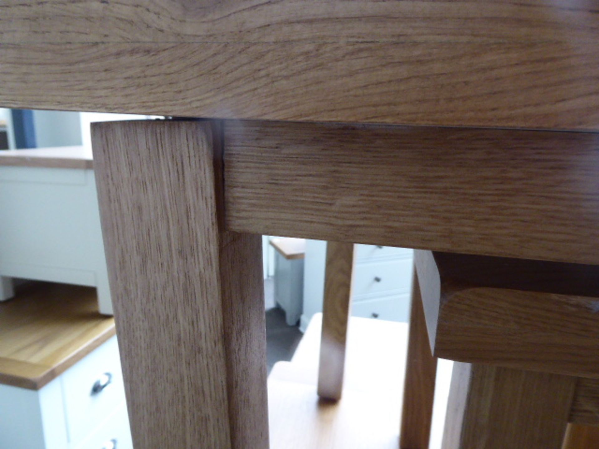 Nest of 3 oak tables - Image 2 of 4