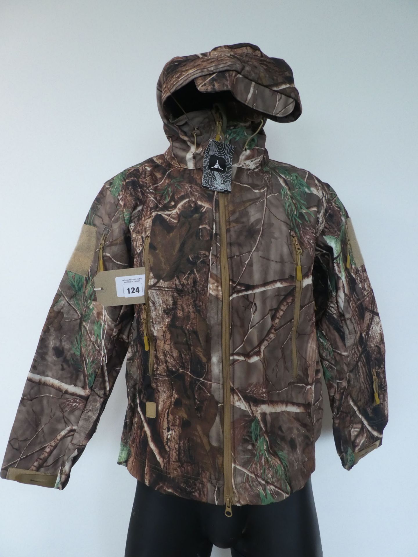 Tad Gear windproof camouflage jacket size XS