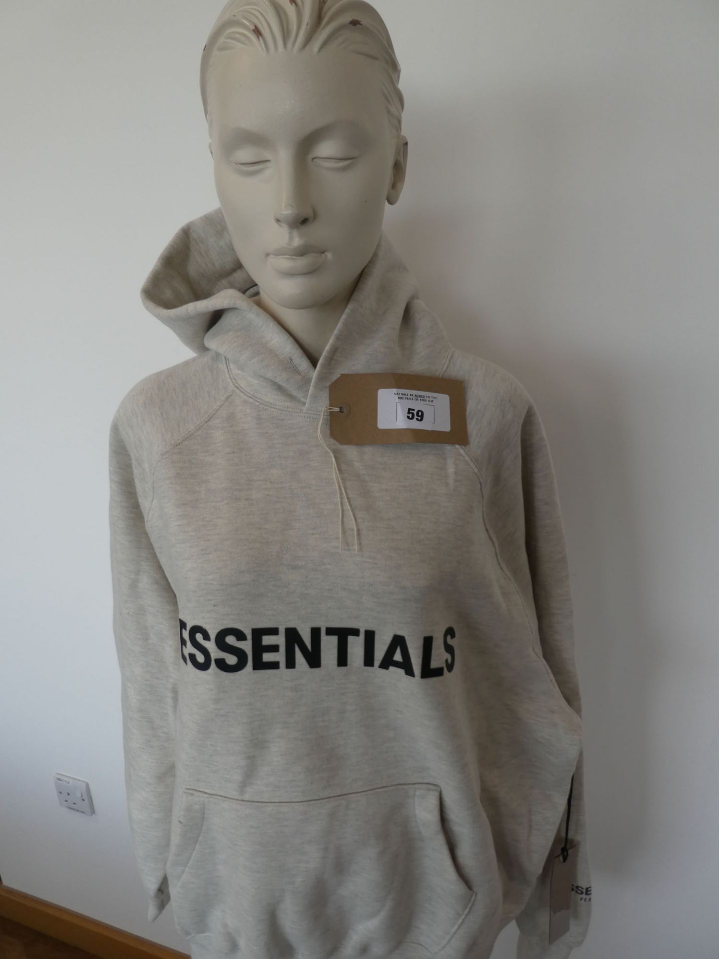 Essentials Fear of God hoodie in light grey size S