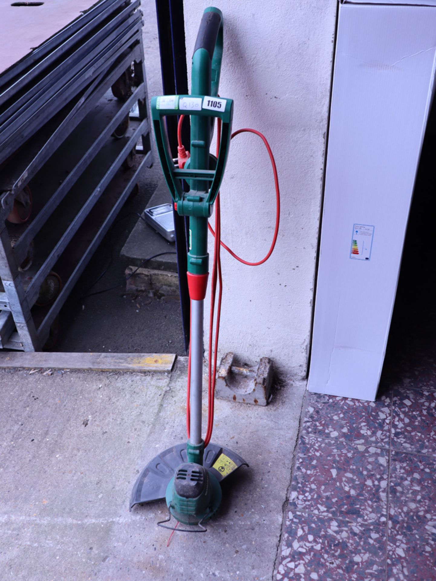 Green electric strimmer