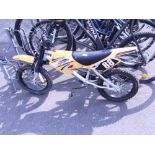 Motobike MXR450 pedal bike in yellow