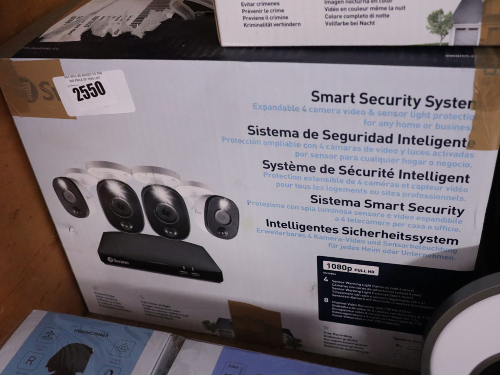 Boxed Swann smart CCTV system