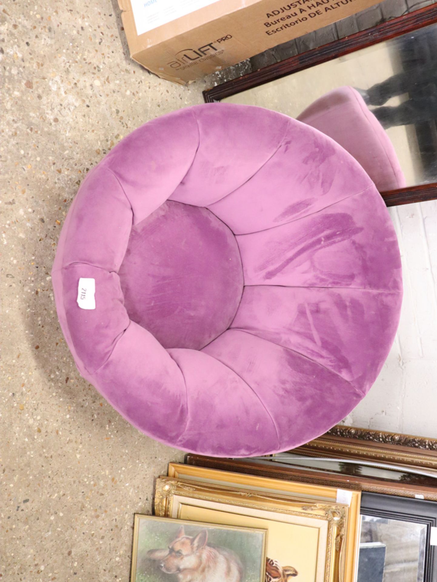 (2183) Purple revolving chair