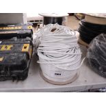 3 reels of various cabling