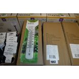 4 boxes of Verve garden wall thermometers