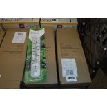 4 boxes of Verve garden wall thermometers