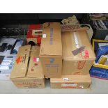 6 boxes containing Hitachi tape recorders and projectors