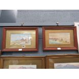 Pair of framed and glazed coastal watercolours by S.Earl