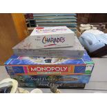 Stack of board games