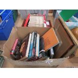 5467 Box containing autobiographies and reference books