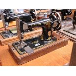 Hand operated Singer sewing machine