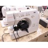 (2) Singer model 305 sewing machine with pedal foot controller