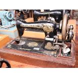 Hand operated Singer sewing machine