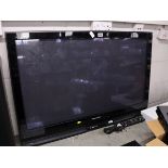 (16) Panasonic Viera TV with remote and PSU