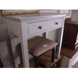 (2027) Light grey 2 drawer side table
