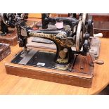 Hand operated Singer sewing machine