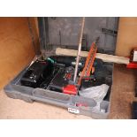 Cased Bosch battery drill, 2 batteries and charger