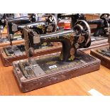 Hand operated Singer sewing machine