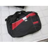 6 red and black satchels