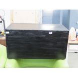 Black painted blanket box