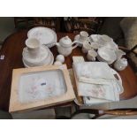 Quantity of Debenhams Marlfield crockery to include side plates, tea service, dishes and a
